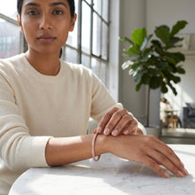 Load image into Gallery viewer, 14k Yellow Gold or White Gold or Rose Gold 3.4mm Slim Weaved Bangle Bracelet, 7.25 Inch
