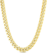 Load image into Gallery viewer, 10k Yellow Gold 8.2mm Solid Miami Cuban Necklace
