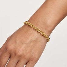 Load image into Gallery viewer, Italian 14k Yellow Gold 4.5mm Polished Euro Link Bracelet, 7.5 Inch
