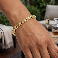 Load image into Gallery viewer, Italian 14k Yellow Gold 6.3mm Thick Cable Link Bracelet, 8.5 Inch
