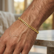 Load image into Gallery viewer, 14k Yellow Gold 4.5mm Petite Miami Cuban Link Bracelet, 7 Inch
