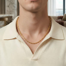Load image into Gallery viewer, 14k Yellow Gold 5mm Hardware Link Chain Necklace, 22 Inch
