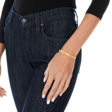 Load image into Gallery viewer, 10k Yellow Gold 5.7mm Solid Clasic Figaro Bracelet or Anklet
