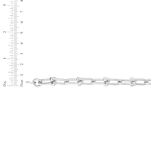 Load image into Gallery viewer, .925 Sterling Silver Rhodium Plated 9.3mm Solid Jax Chain Necklace

