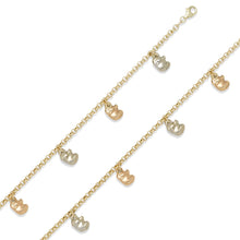 Load image into Gallery viewer, 10ky Elephant Charms Anklet
