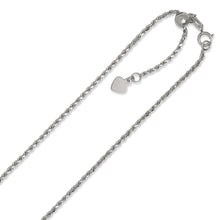 Load image into Gallery viewer, 10k Solid Adjustable Rope Chain
