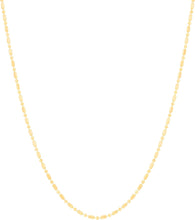 Load image into Gallery viewer, 14k Yellow Gold Diamond Cut Bar &amp; Bead Chain Necklace
