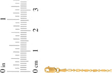 Load image into Gallery viewer, 14k Yellow Gold Diamond Cut Bar &amp; Bead Chain Necklace
