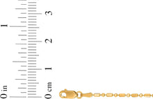 Load image into Gallery viewer, 14k Yellow Gold Diamond Cut Bar &amp; Bead Chain Necklace
