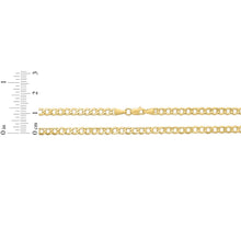Load image into Gallery viewer, 10k Yellow Gold 3.3mm Hollow Cuban Curb Link Bracelet or Anklet
