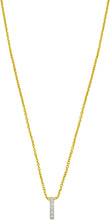 Load image into Gallery viewer, 14k Yellow Gold 0.3&quot; Mini Diamond Alphabet Letter A - Z Initial Charm Pendant with Extendable Adjustable Chain Necklace
