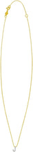 Load image into Gallery viewer, 14k Yellow Gold 0.3&quot; Mini Diamond Alphabet Letter A - Z Initial Charm Pendant with Extendable Adjustable Chain Necklace

