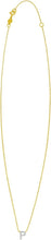 Load image into Gallery viewer, 14k Yellow Gold 0.3&quot; Mini Diamond Alphabet Letter A - Z Initial Charm Pendant with Extendable Adjustable Chain Necklace
