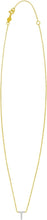 Load image into Gallery viewer, 14k Yellow Gold 0.3&quot; Mini Diamond Alphabet Letter A - Z Initial Charm Pendant with Extendable Adjustable Chain Necklace
