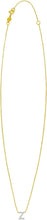 Load image into Gallery viewer, 14k Yellow Gold 0.3&quot; Mini Diamond Alphabet Letter A - Z Initial Charm Pendant with Extendable Adjustable Chain Necklace
