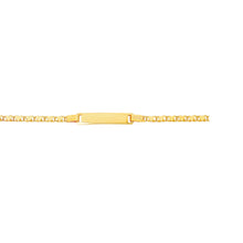 Load image into Gallery viewer, 14K Gold 6" Children's Heart ID Bracelet

