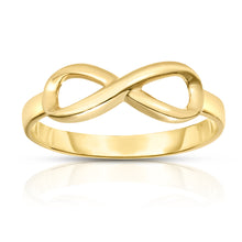 Load image into Gallery viewer, 10k Yellow Gold Infinity Women&#39;s Ring
