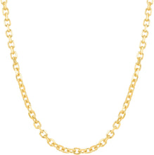 Load image into Gallery viewer, 18k Yellow Gold Diamond Cut Cable Chain Necklace
