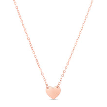 Load image into Gallery viewer, Floreo 14k Yellow Gold or White Gold or Rose Gold 8.4mm Mini Heart Pendant Necklace

