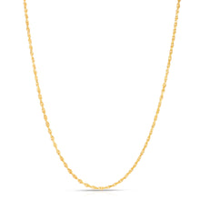 Load image into Gallery viewer, 14K Yellow Gold 2.75mm Solid Rope Diamond Cut Chain Necklace
