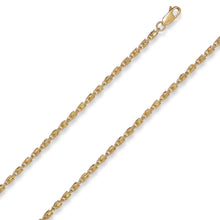 Load image into Gallery viewer, 10k Yellow Gold 2.5mm Solid Turkish Rope Chain Bracelet or Anklet
