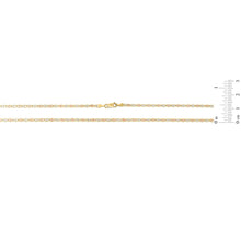Load image into Gallery viewer, 10k Tri-Color Gold 2mm Valentino Link Chain Bracelet or Anklet
