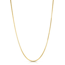 Load image into Gallery viewer, 10k Yellow Gold Solid Box Chain Link Necklace
