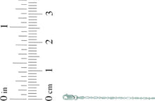 Load image into Gallery viewer, 14k White Gold Diamond Cut Bar &amp; Bead Chain Necklace
