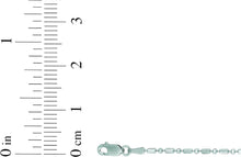 Load image into Gallery viewer, 14k White Gold Diamond Cut Bar &amp; Bead Chain Necklace

