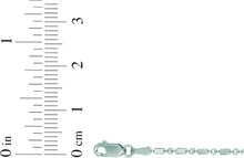 Load image into Gallery viewer, 14k White Gold Diamond Cut Bar &amp; Bead Chain Necklace

