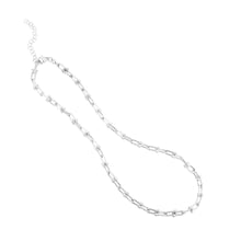 Load image into Gallery viewer, .925 Sterling Silver Rhodium Plated 6mm Solid Jax Chain Necklace
