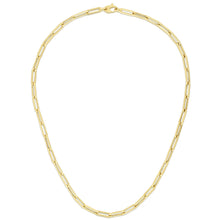 Load image into Gallery viewer, 10k Yellow Gold 4mm Lite Paperclip Link Chain Necklace
