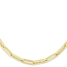 Load image into Gallery viewer, 10k Yellow Gold 4mm Lite Paperclip Link Chain Necklace
