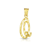 Load image into Gallery viewer, 10K Gold Charm Pendant Necklace Letter A-Z Personalized Alphabet Initial Name
