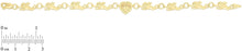 Load image into Gallery viewer, 10k Yellow Gold Flying Baby Angel with Heart Charm Link Bracelet
