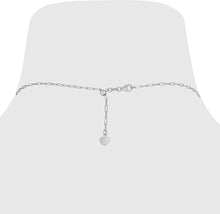 Load image into Gallery viewer, 14k Yellow Gold White Gold or Rose Gold Adjustable Paperclip Link Chain Necklace, 22 Inch
