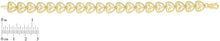 Load image into Gallery viewer, 10k Yellow Gold Filigree Open Heart Shape with Anchor Design Link Bracelet
