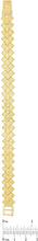 Load image into Gallery viewer, 10k Yellow Gold 11.3mm Square with Princess Diamond Cut Finish Link Bracelet
