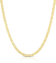 Load image into Gallery viewer, 10k Yellow Gold Floreo 10k Yellow Gold Hollow Anchor Mariner Link Chain Necklace
