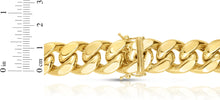 Load image into Gallery viewer, 14k Yellow Gold 11.1mm Semi-Lite Miami Cuban Chain Bracelet
