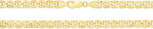 Load image into Gallery viewer, 10k Yellow Gold Floreo 10k Yellow Gold Hollow Anchor Mariner Link Chain Bracelet or Anklet

