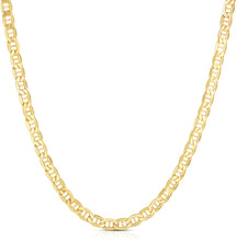 Load image into Gallery viewer, 10k Yellow Gold Floreo 10k Yellow Gold Hollow Anchor Mariner Link Chain Necklace
