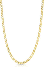 Load image into Gallery viewer, 14k Yellow Gold 4.5mm Semi-Lite Miami Cuban Chain Necklace

