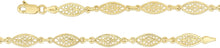 Load image into Gallery viewer, 10k Yellow Gold Filigree Oval Link Bracelet
