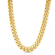 Load image into Gallery viewer, Floreo 10k Yellow Gold 14.2mm Semi-Lite Miami Cuban Chain Necklace
