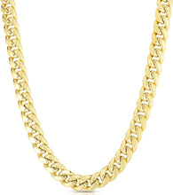 Load image into Gallery viewer, 14k Yellow Gold 9.1mm Semi-Lite Miami Cuban Chain Necklace
