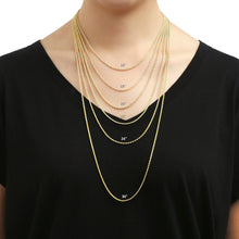 Load image into Gallery viewer, 10k Yellow Gold Hollow Rope Chain Necklace with Lobster Claw Clasp, 2mm
