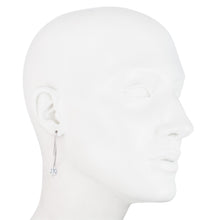 Load image into Gallery viewer, Sterling Silver Hanging Cubic Zirconia Earring
