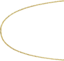Load image into Gallery viewer, 10k Fine Gold 1.5mm Sparkle Criss Cross Anklet 10 Inch
