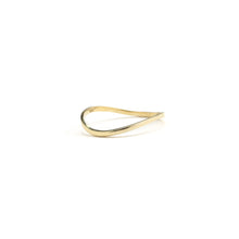 Load image into Gallery viewer, Thin Comfort Fit Curved Wave Thumb Ring, 1.5mm, 10k Fine Gold
